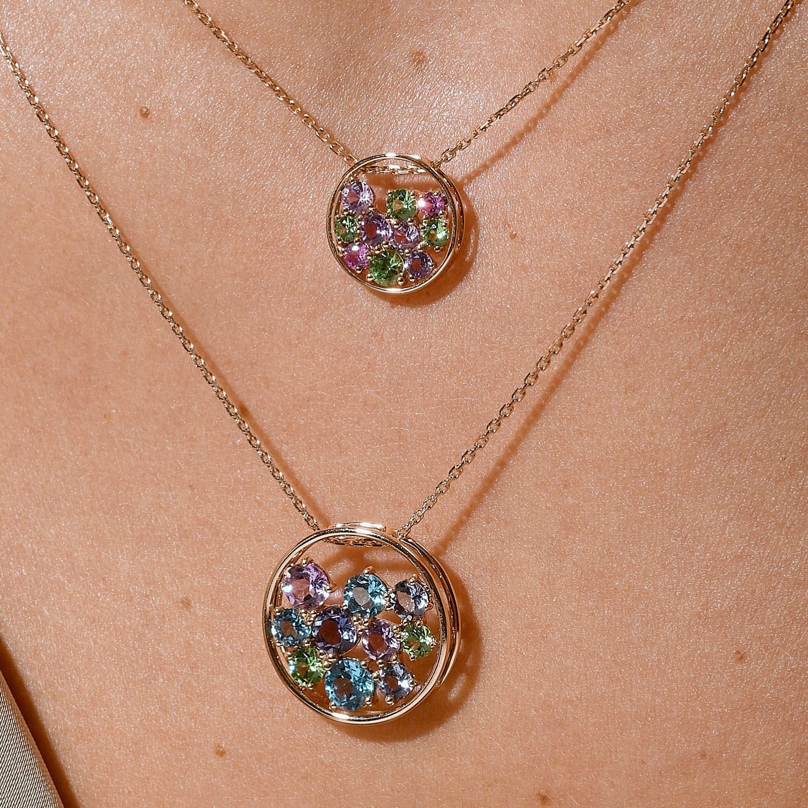 Sac de BillesPendentif Isabelle Langlois, or, améthyste - EMA