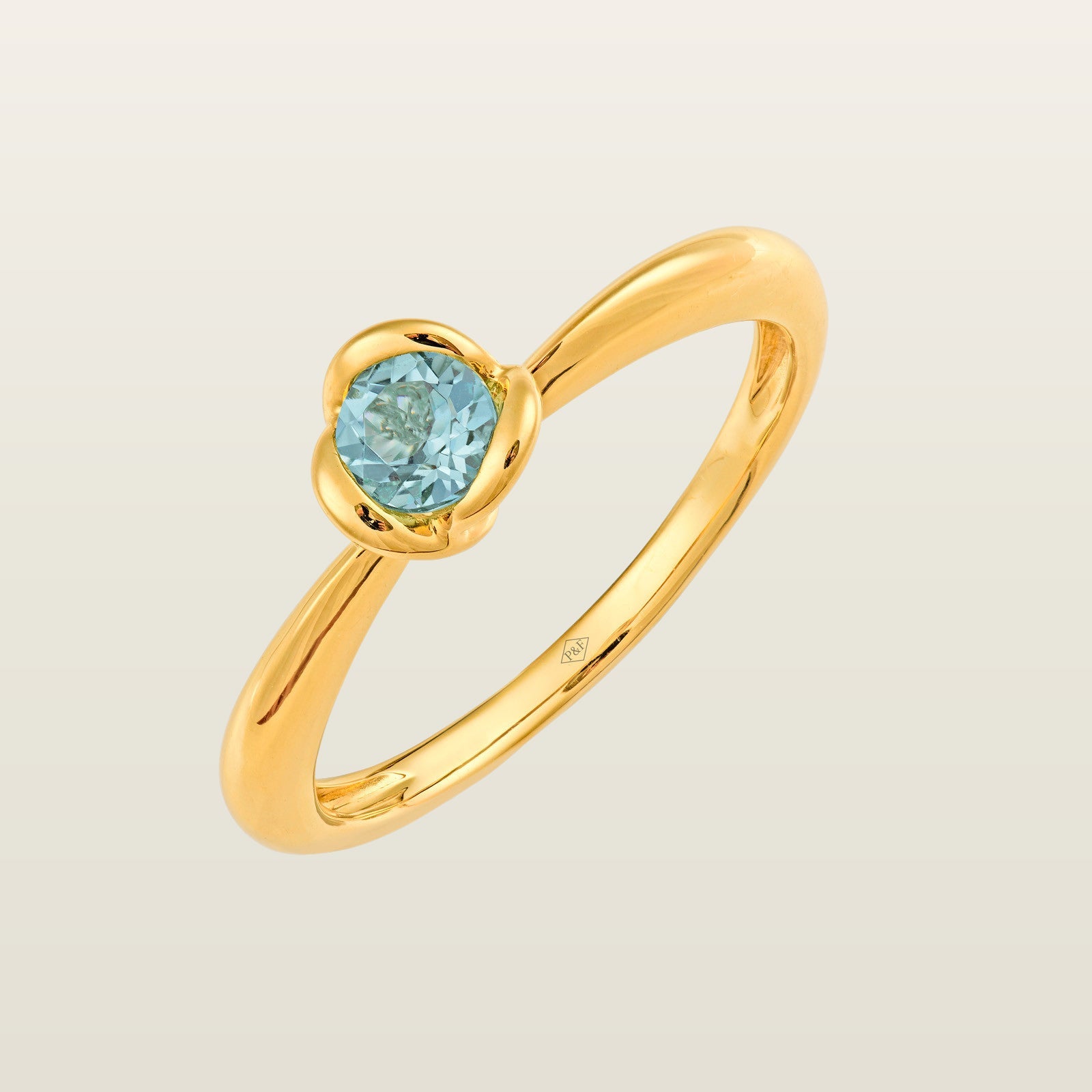 Baby RosaBague, or jaune, pierre fine - TPO