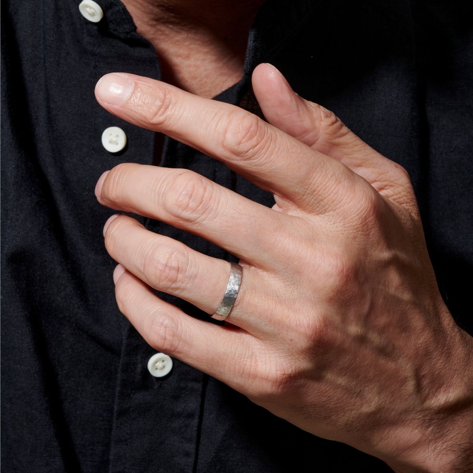 Arès marteléAlliance, or blanc - PON