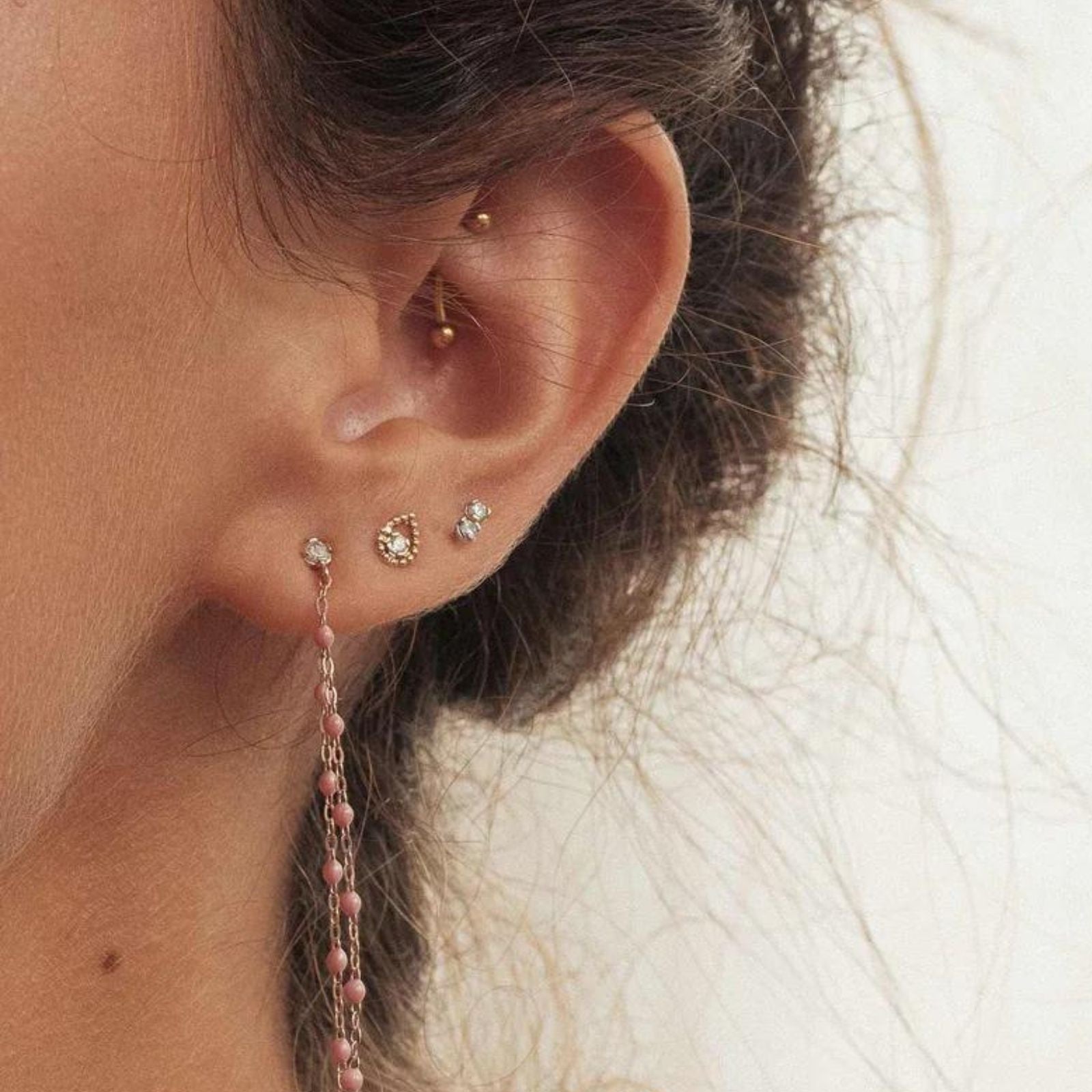 Lucky LotusBoucles d'oreilles, Gigi Clozeau, or, diamants - GIGI