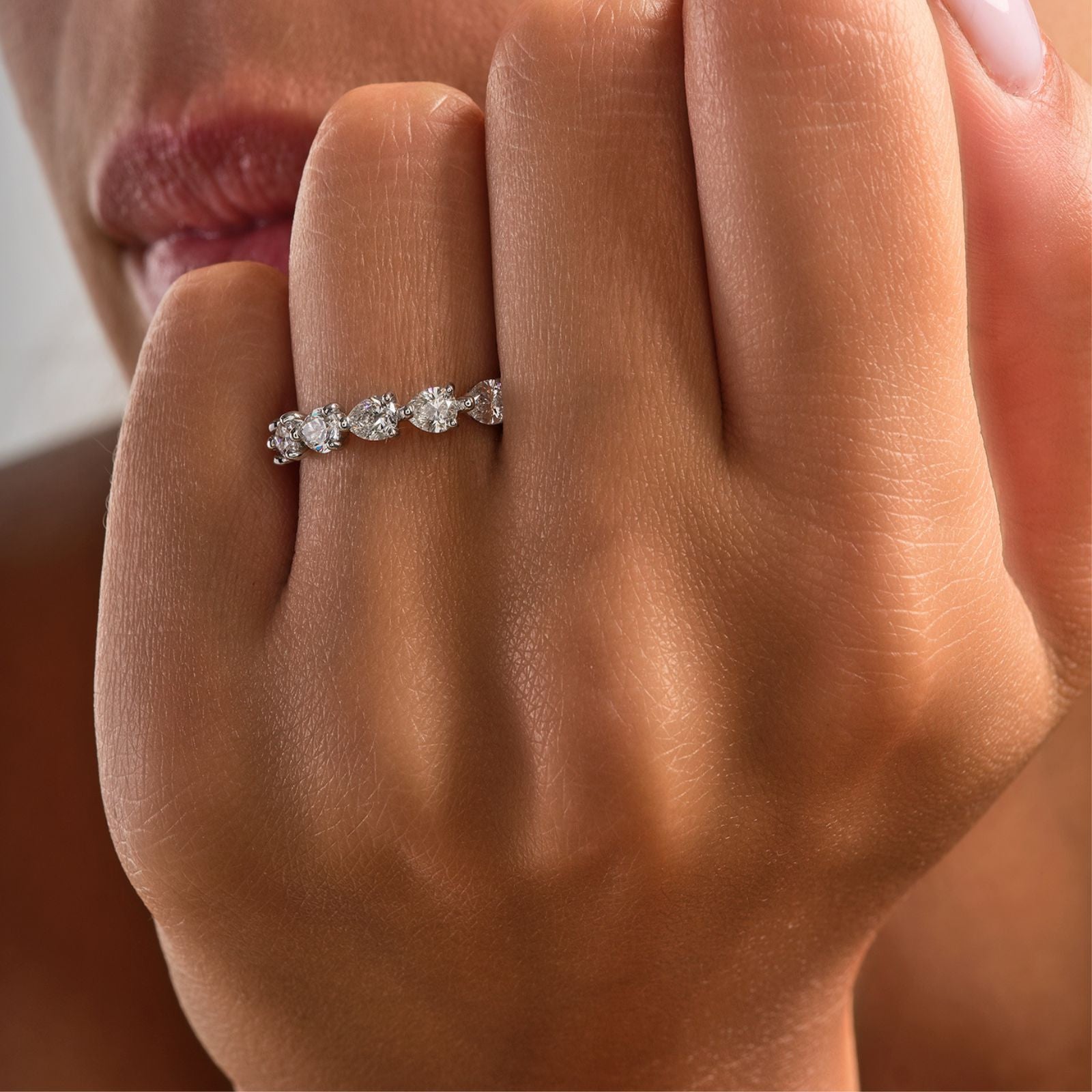 Alliance PoiresAlliance, or, diamants taille poire - CAL