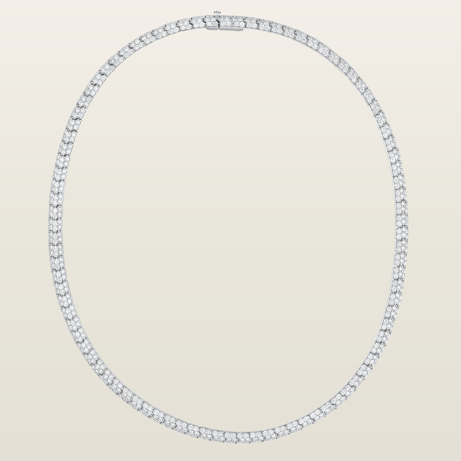 Rivière pavageCollier, or, diamants - SOFR