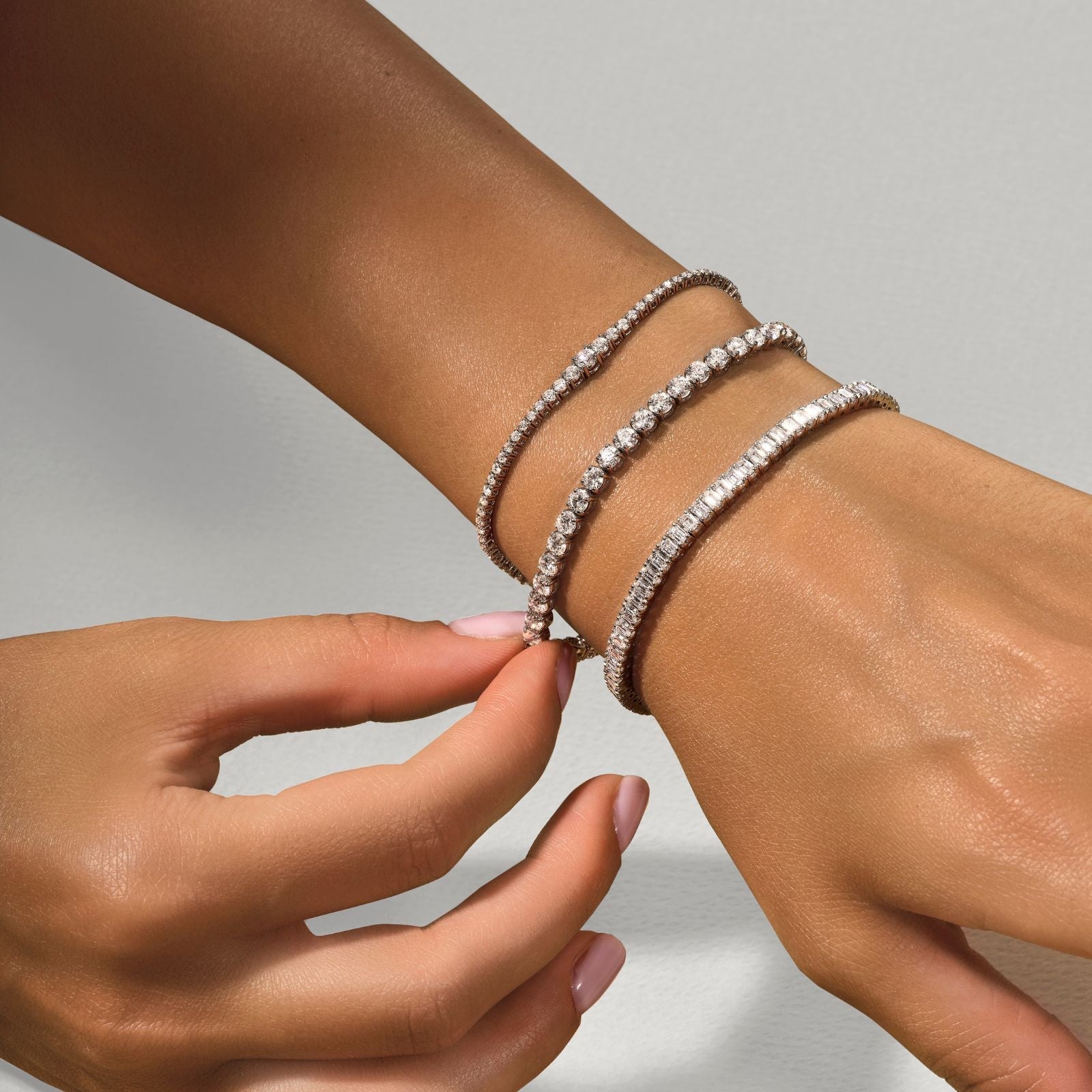 Rivière taille émeraude