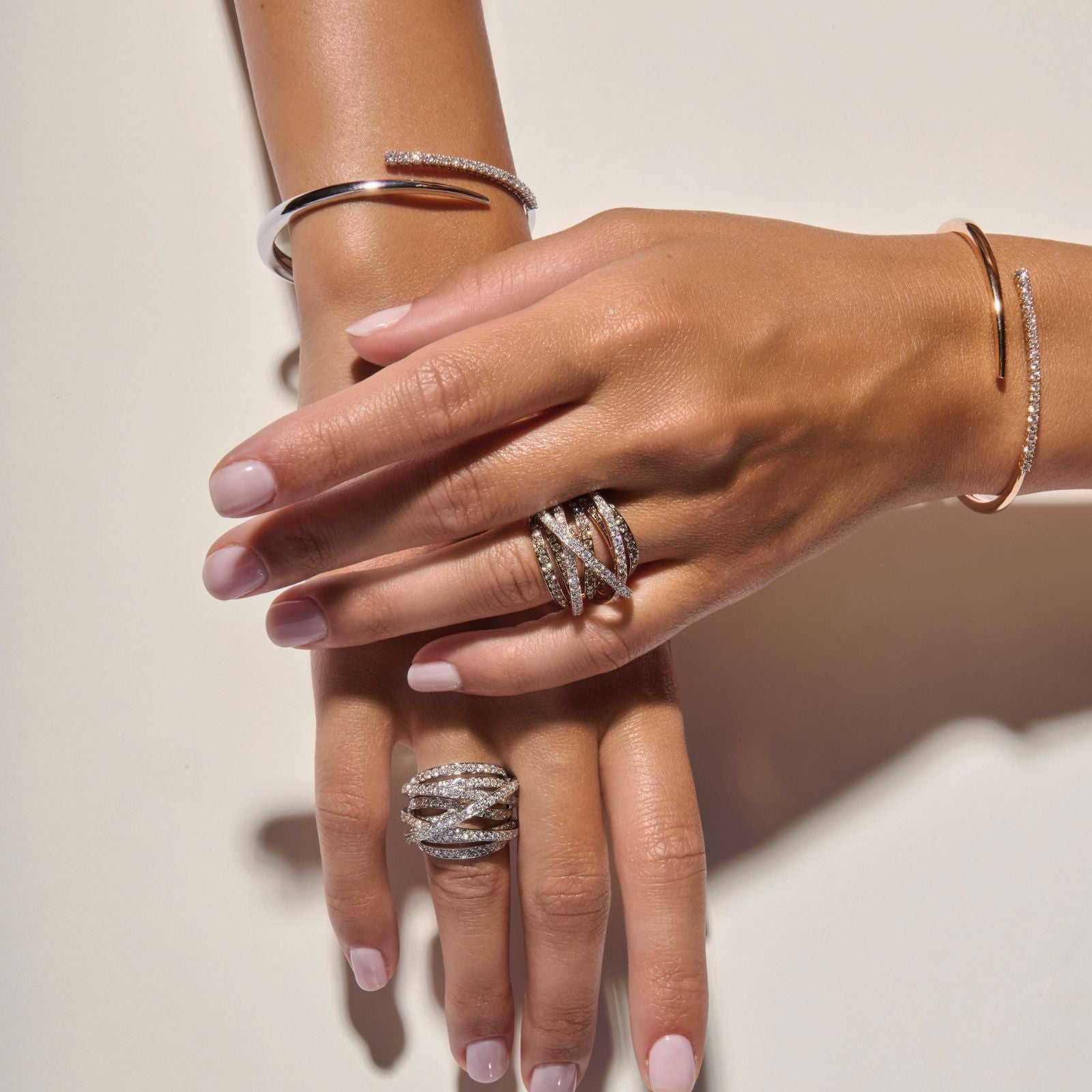 Jonc ouvrant diamants