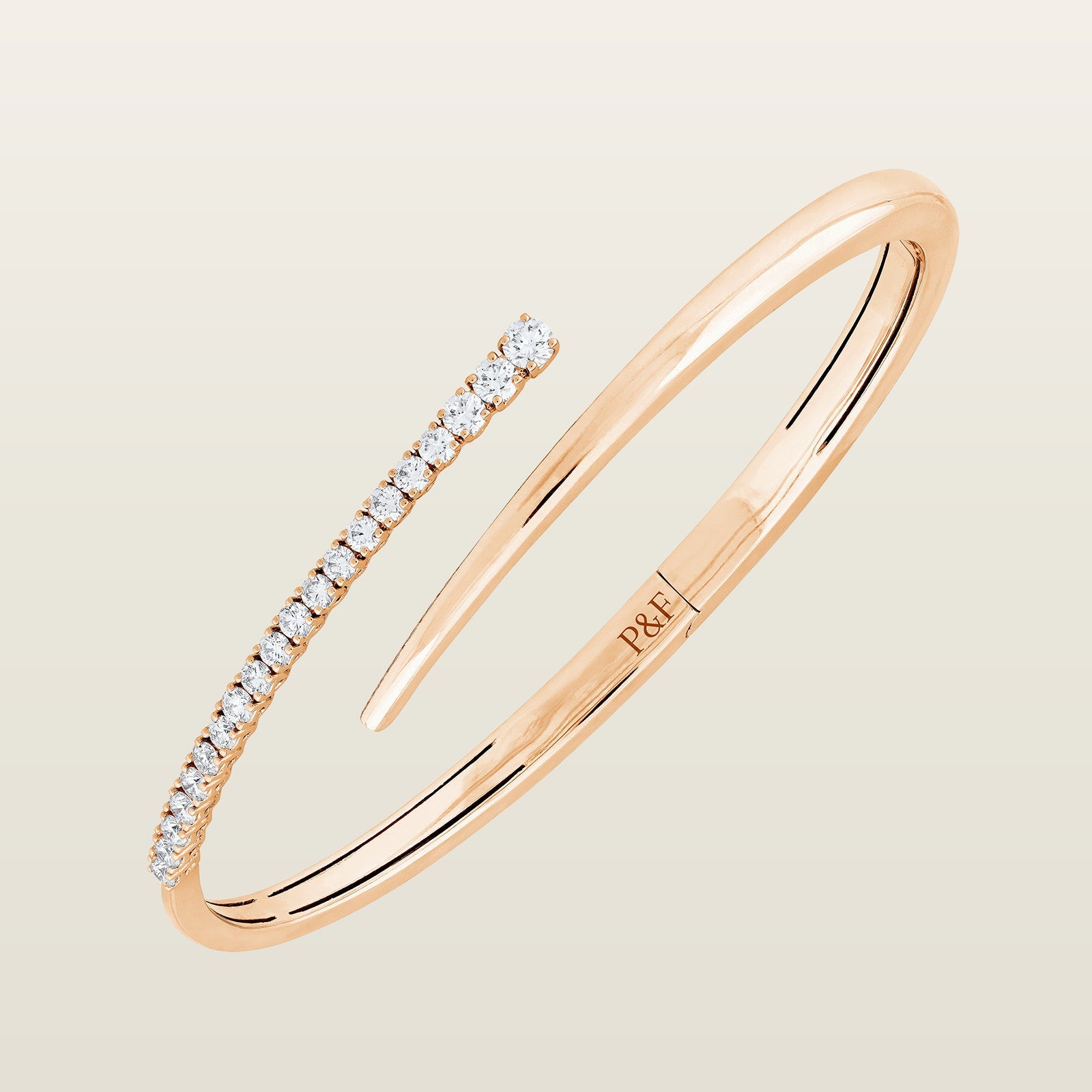 Jonc ouvrant diamants