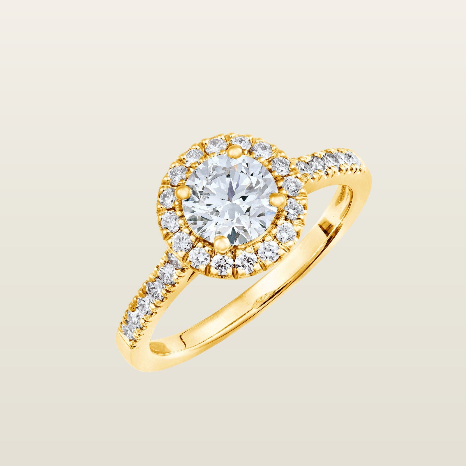 Anaïs 1840Solitaire, or, diamant taille brillant, diamants - PF