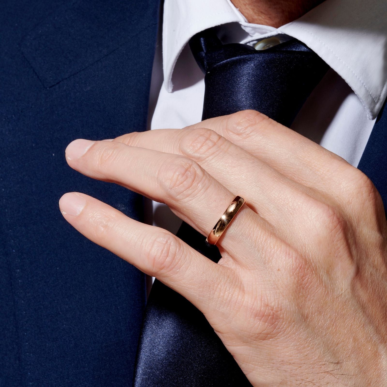 Ruban Pellegrin 1840Alliance homme, or jaune  - PON