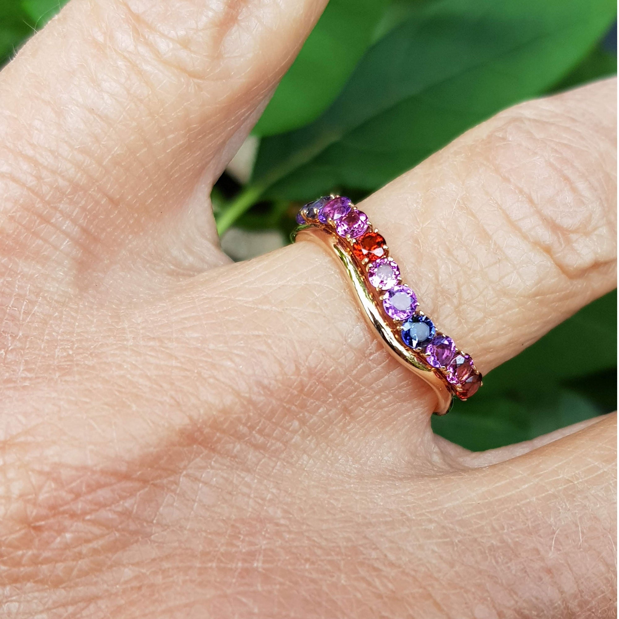 ArdècheBague Isabelle Langlois, or, Rubellite - EMA