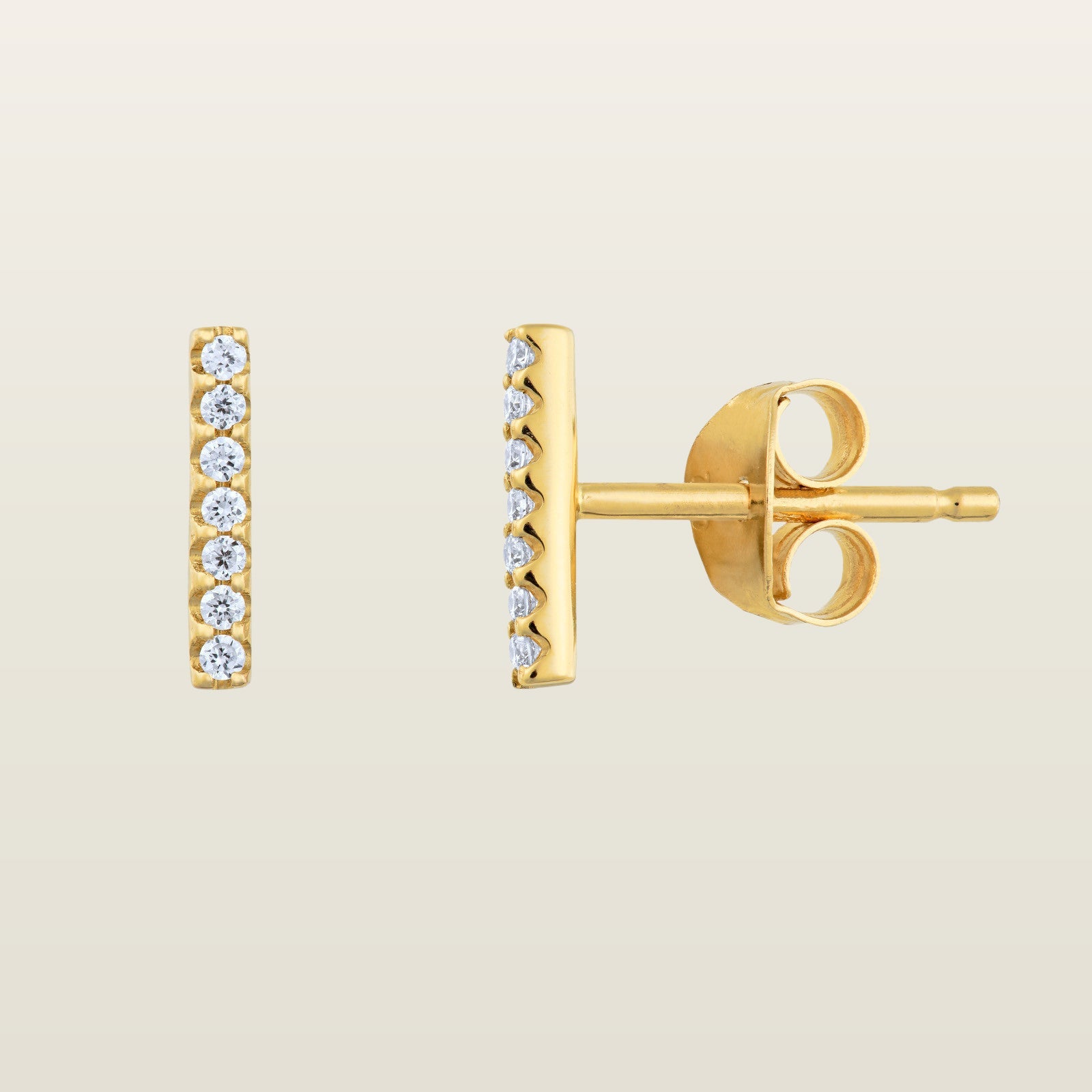 LignesBoucles d'oreilles, or, diamants - BEH