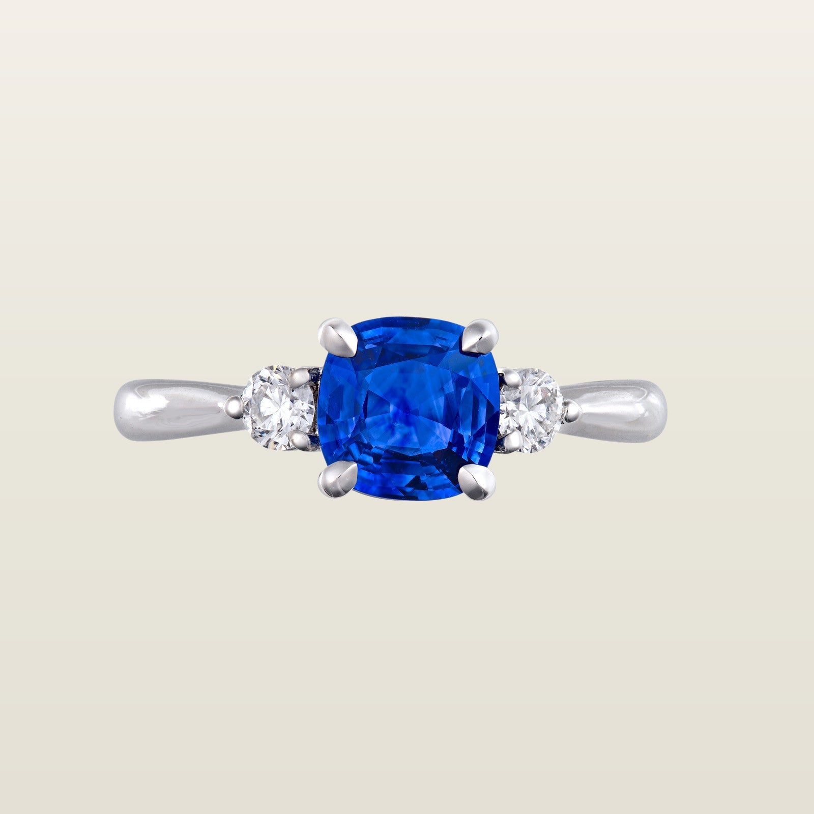 Éternité saphirBague, or blanc, saphir, diamants - PF