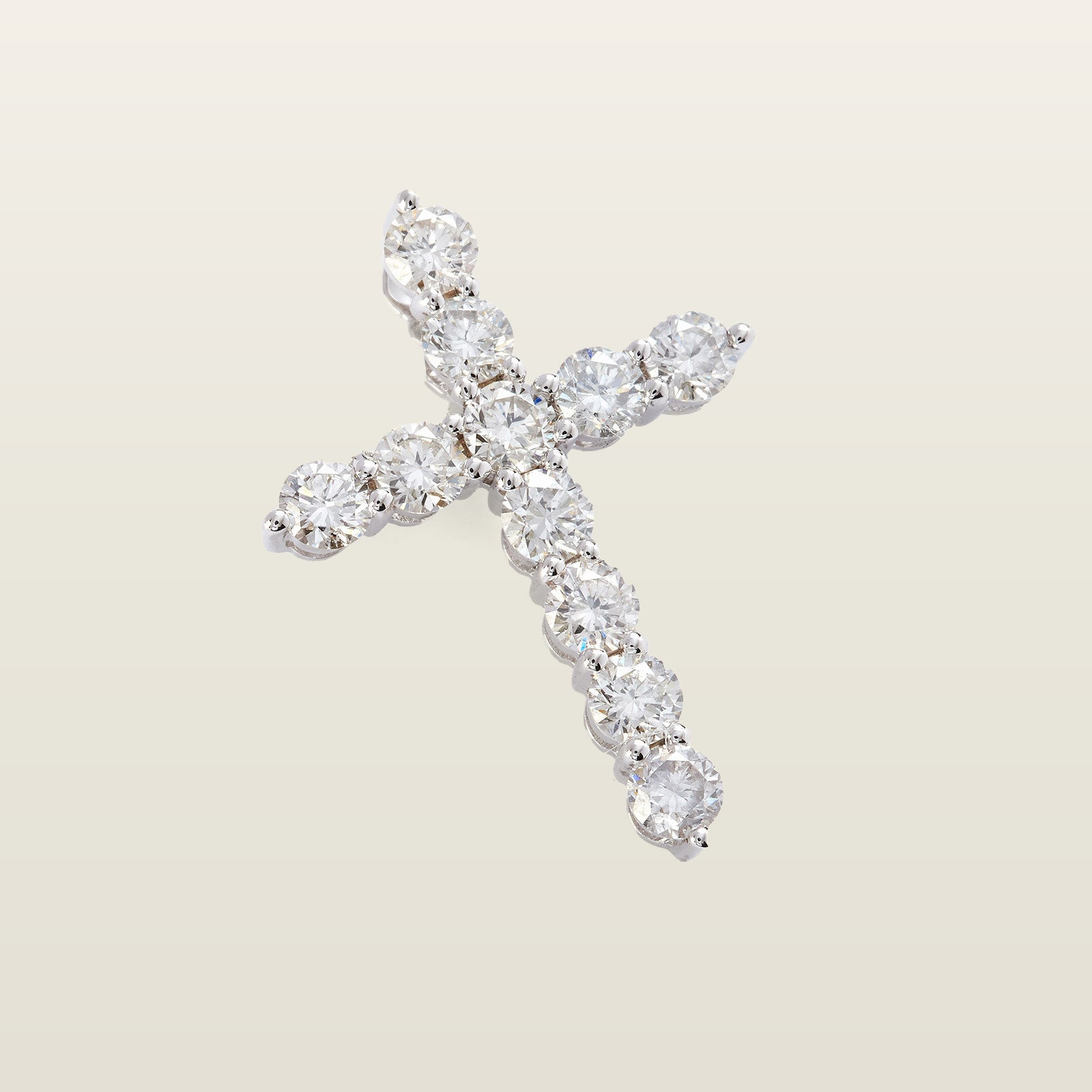 Pendentif Croix serti griffes - TPO