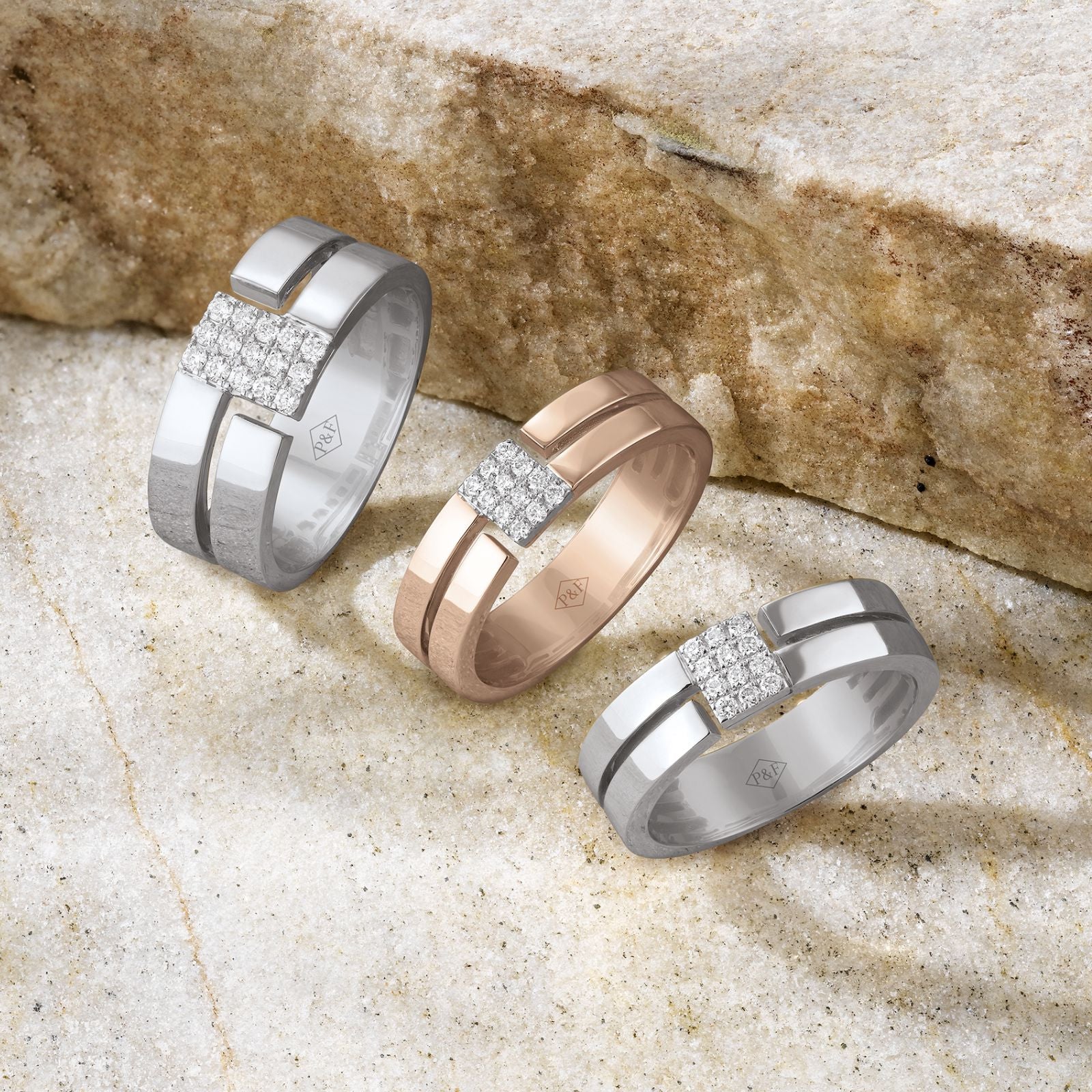 Square DanceBague, or, diamants - BEH