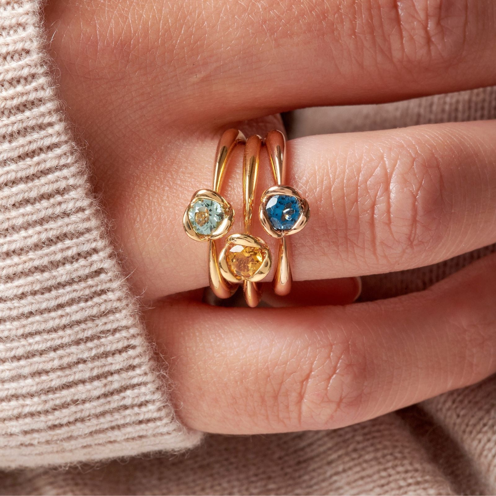 Baby RosaBague, or rose, quartz rose - TPO