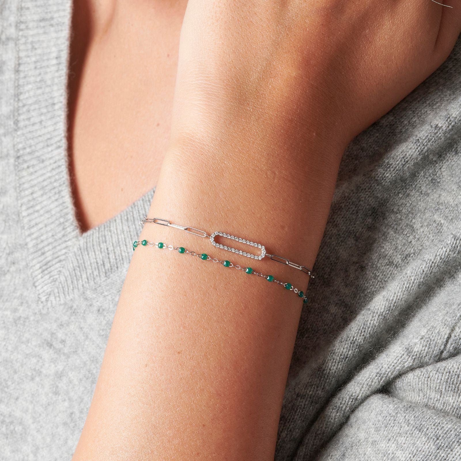 Maillons diamantsBracelet diamants - NM