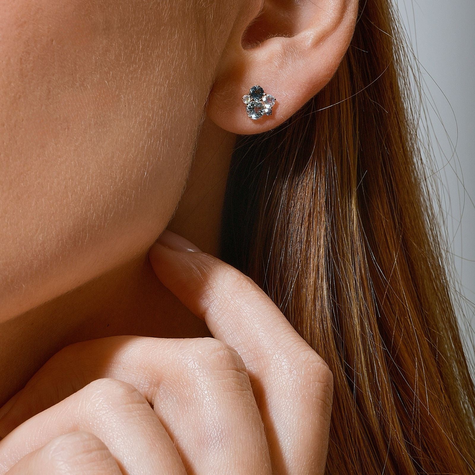 PointillisteBoucles d'oreilles, Isabelle Langlois, topaze - EMA