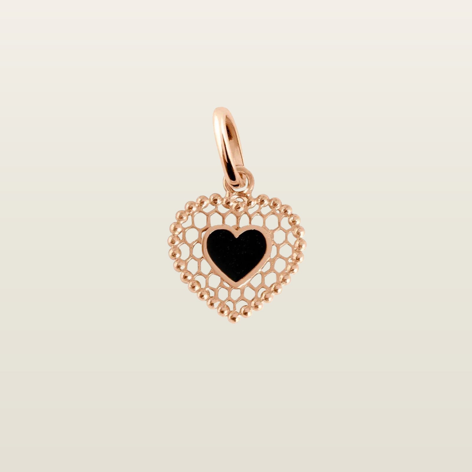 Coeur DentellePendentif, Gigi Clozeau, or, résine - GIGI