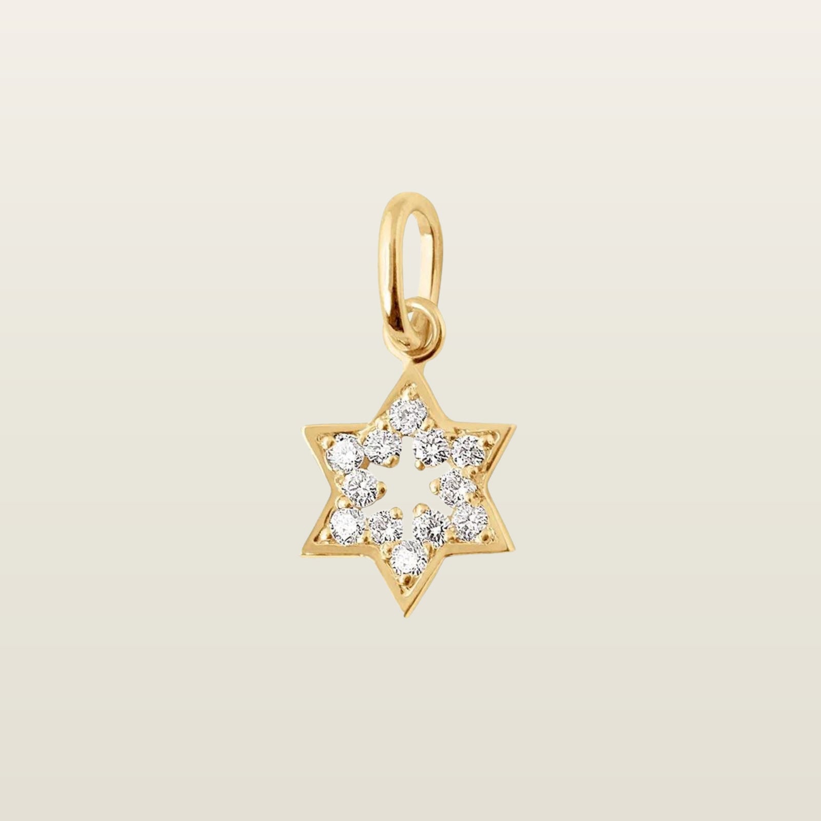 Étoile de DavidPendentif, Gigi Clozeau, or, résine, diamants - GIGI
