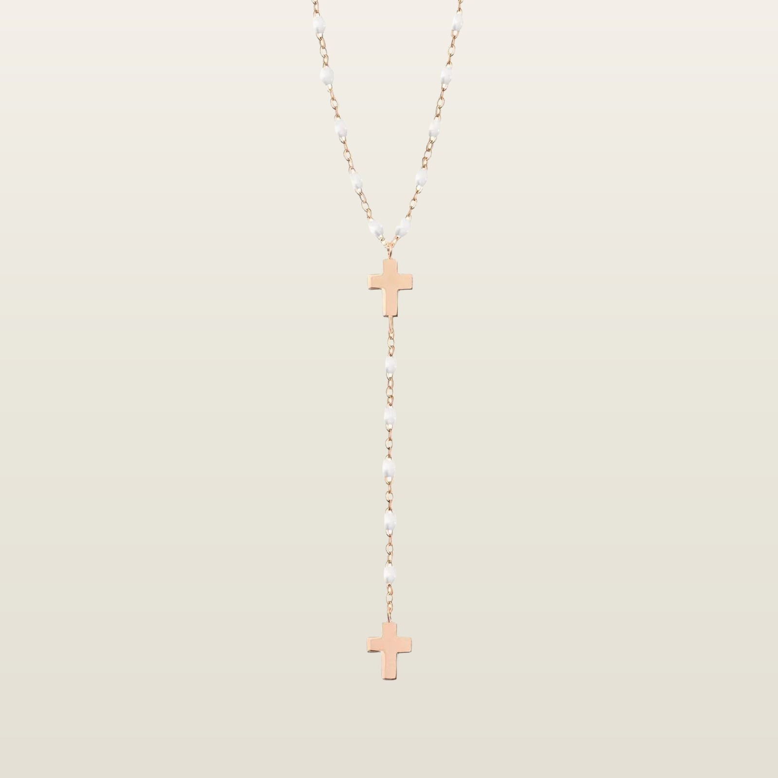 Chapelet Gigi CroixCollier, Gigi Clozeau, or, résine - GIGI