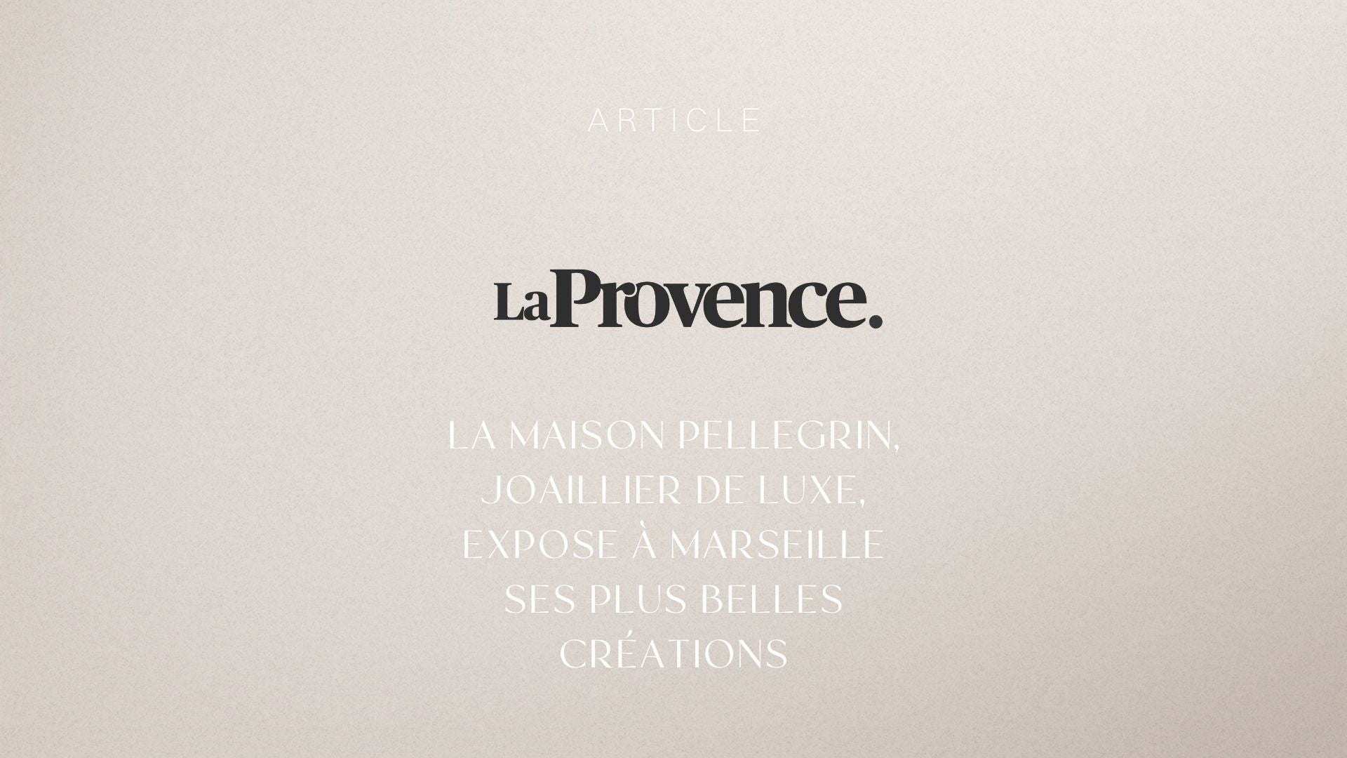 Ils parlent de nous : La Provence