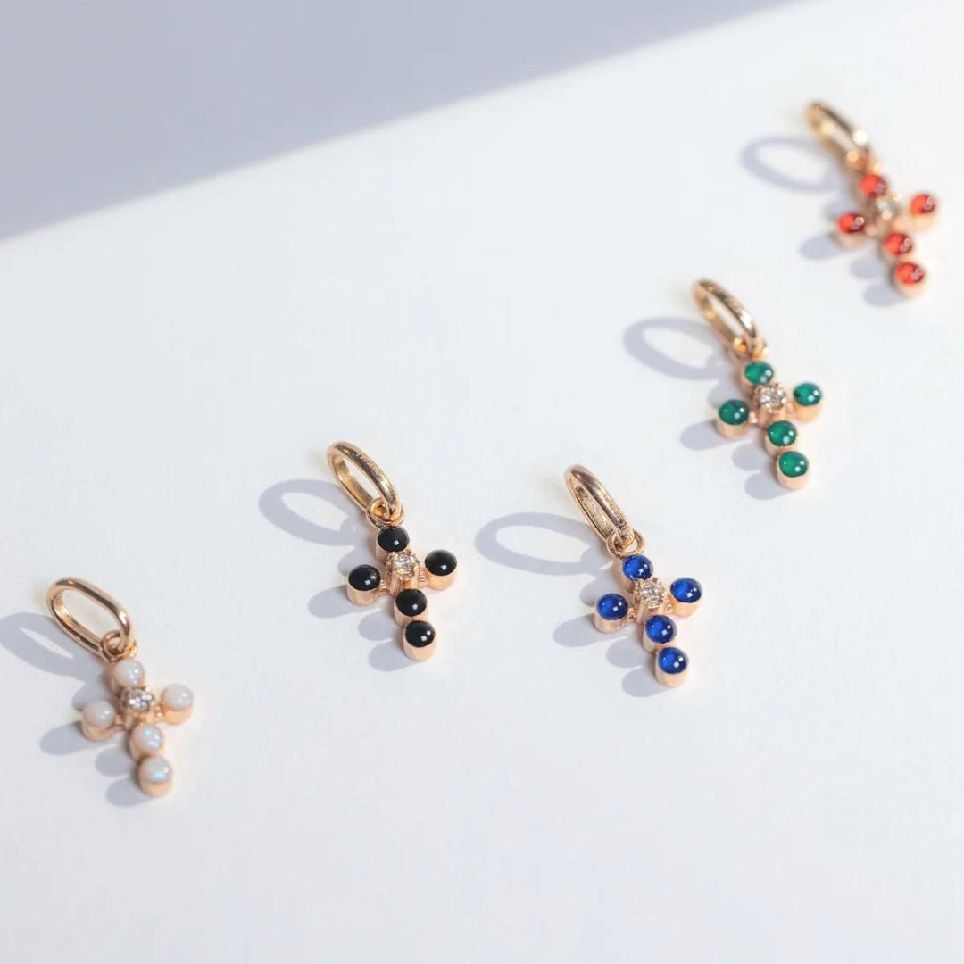 Croix perléePendentif Gigi Clozeau - GIGI