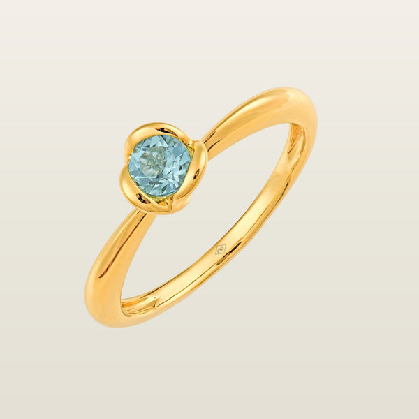 Baby RosaBague, or jaune, pierre fine - TPO