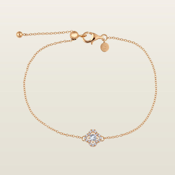 TrèfleBracelet, or, diamant - BEH