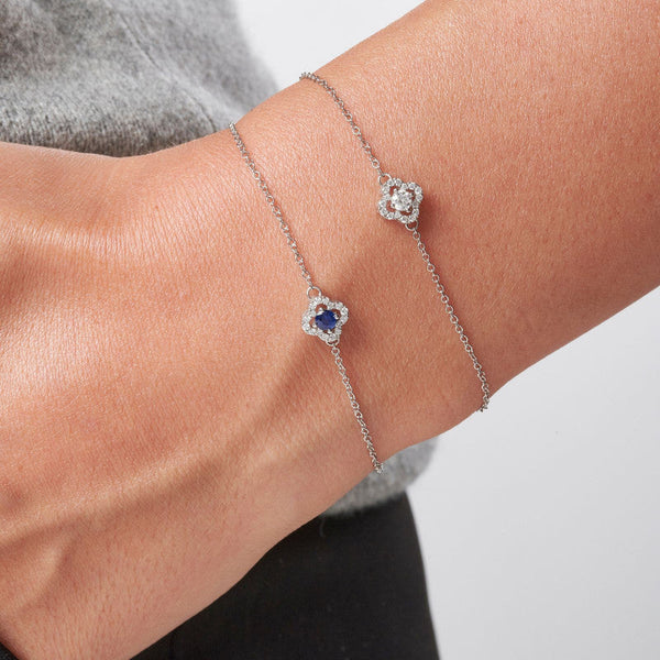 TrèfleBracelet, or, saphir, diamants - BEH