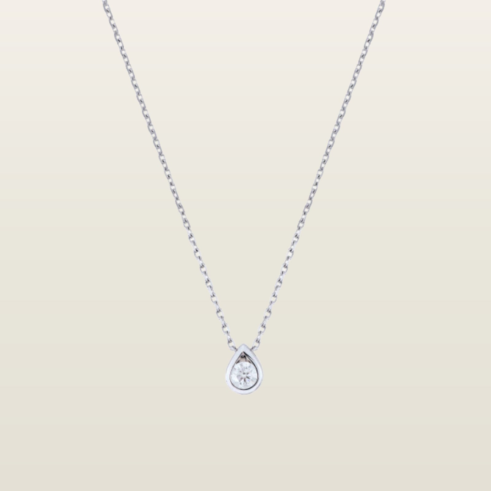 GouttePendentif, or, diamant  - Maison Pellegrin