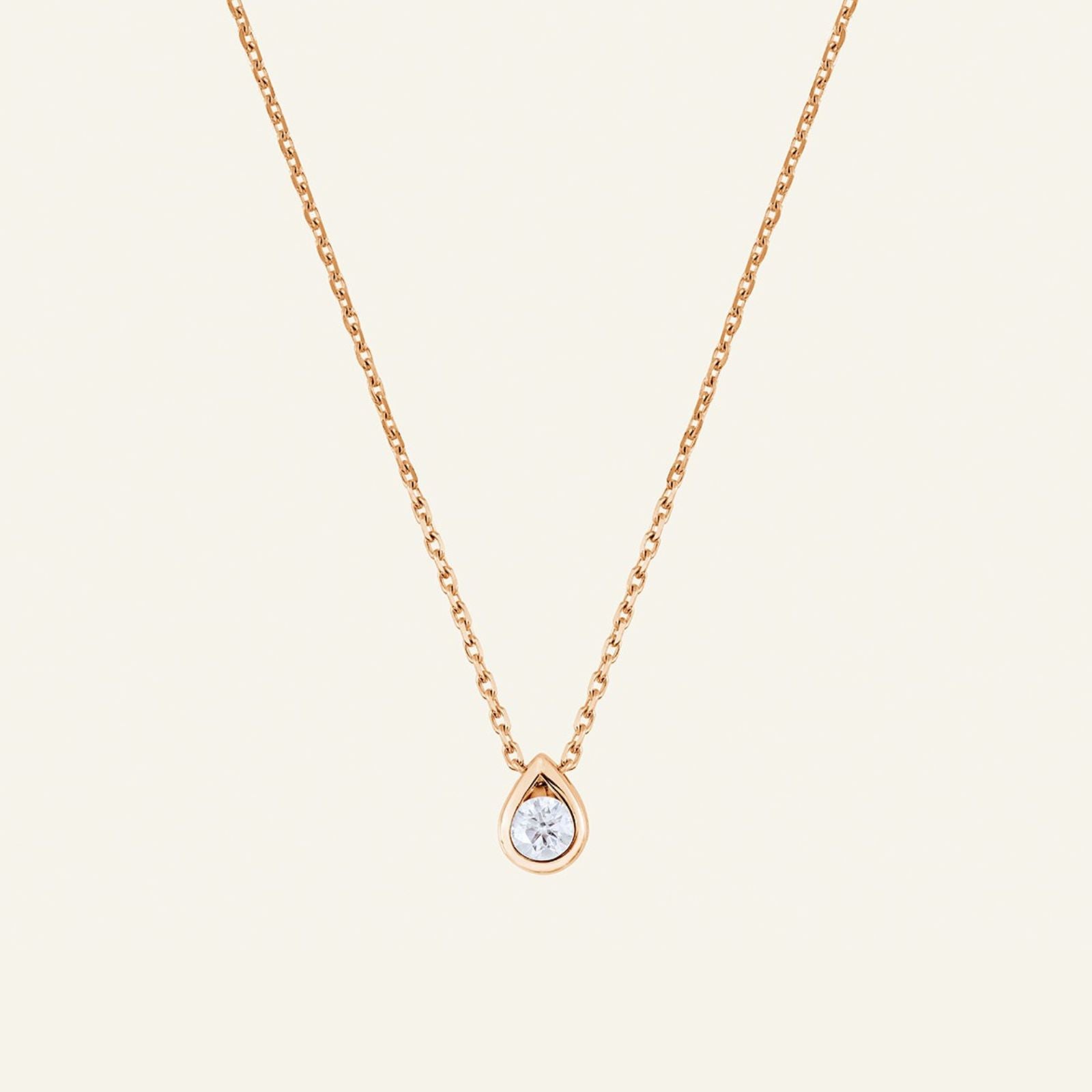 GouttePendentif, or, diamant  - Maison Pellegrin