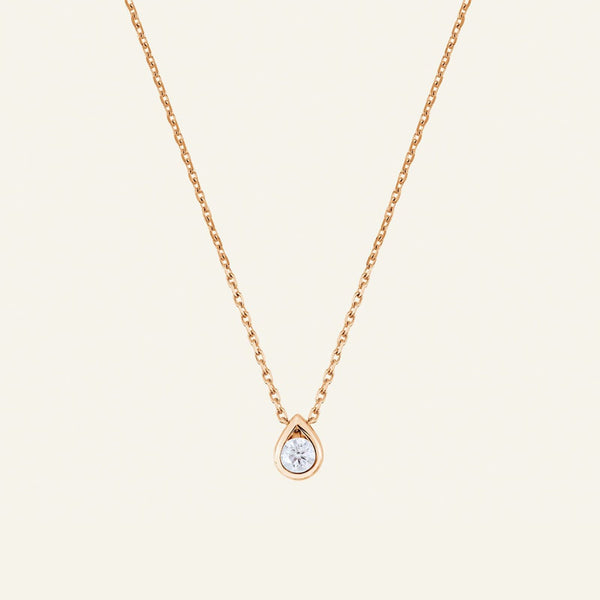 GouttePendentif, or, diamant  - Maison Pellegrin