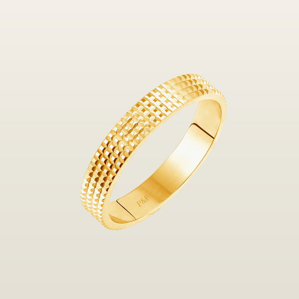 Bague Scala quatre rangsBague, or - PON