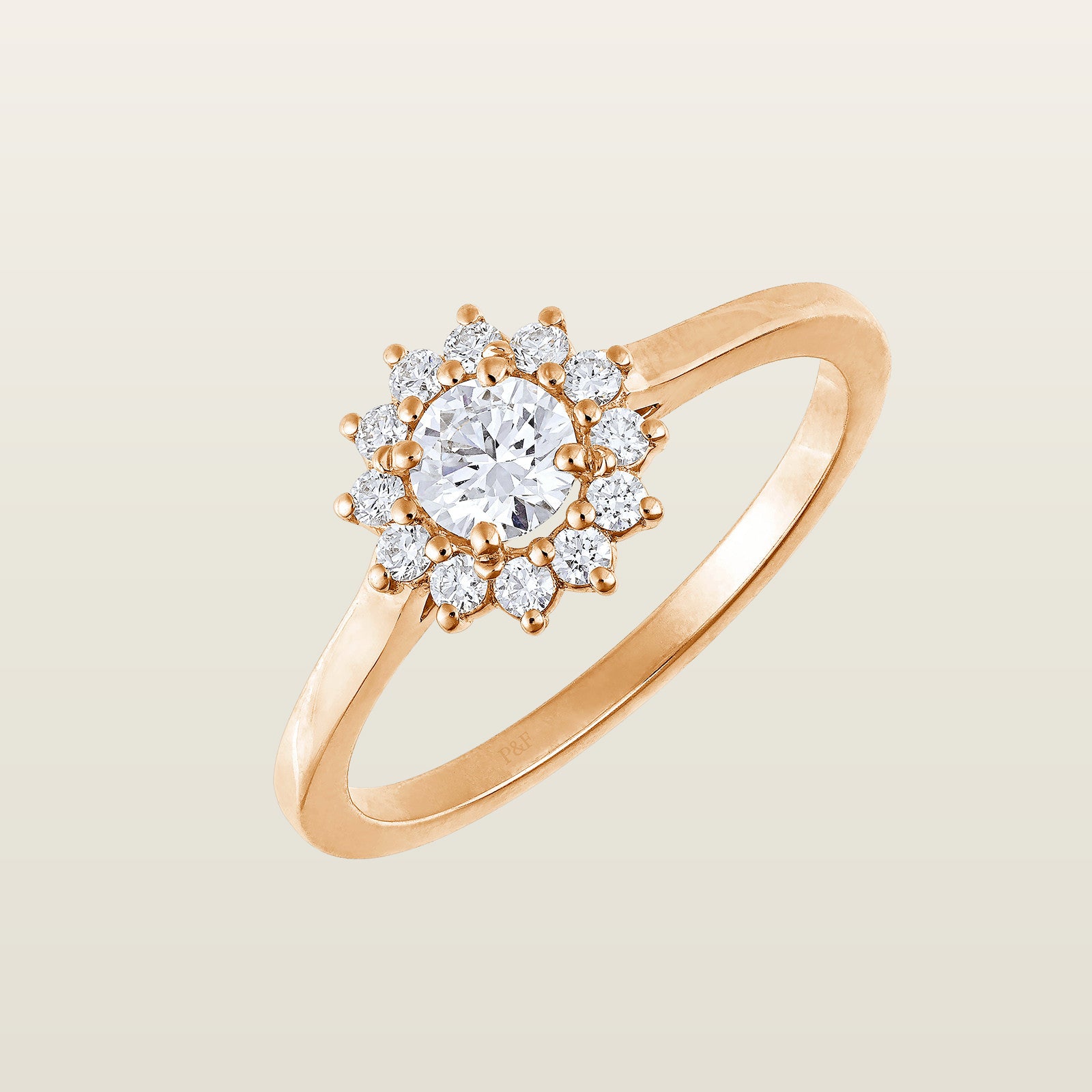 Baby HéritageBague, or, diamant taille brillant, diamants - CAL