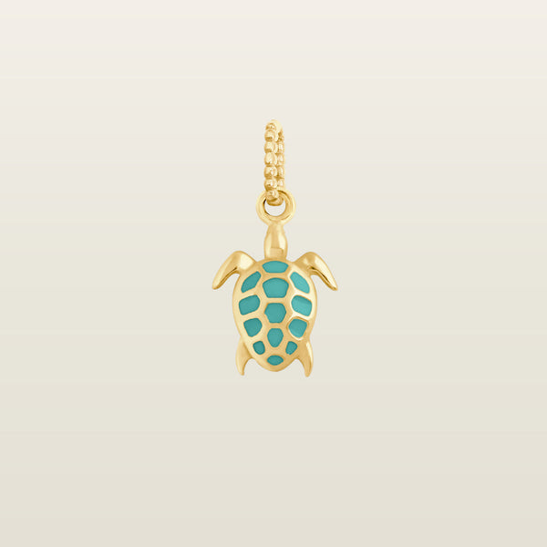 TortuePendentif, Gigi Clozeau, or, résine - GIGI