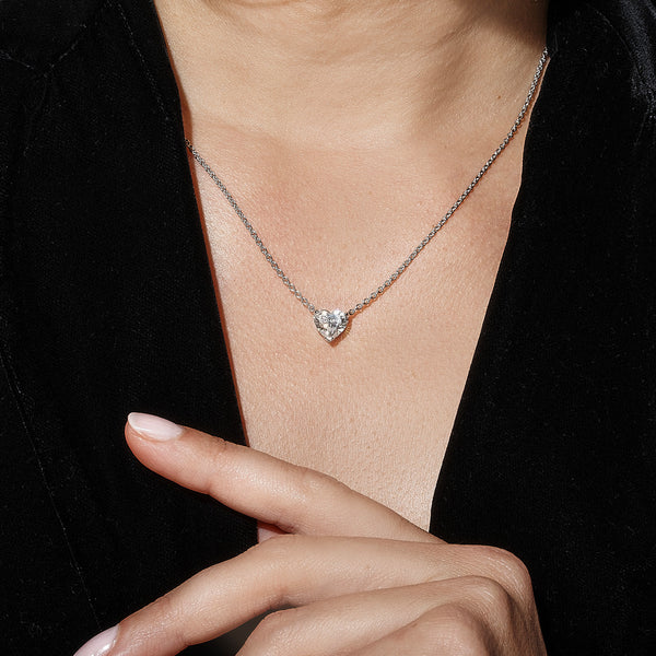 CupidonPendentif, or, diamant taille coeur  - PF