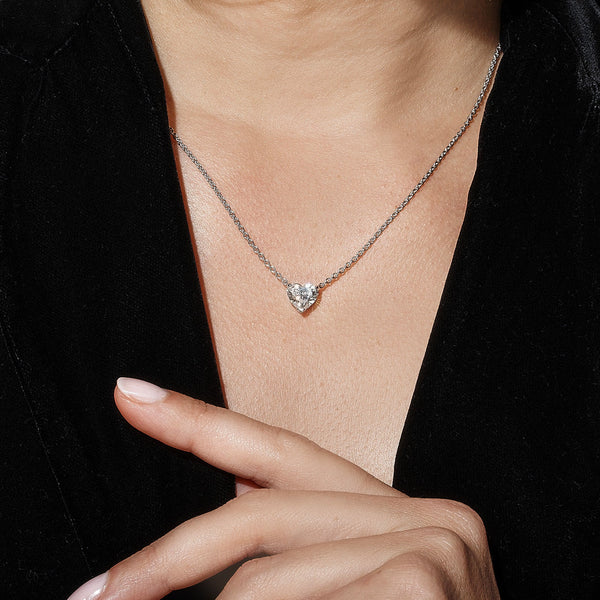 CupidonPendentif, or, diamant taille coeur - PF