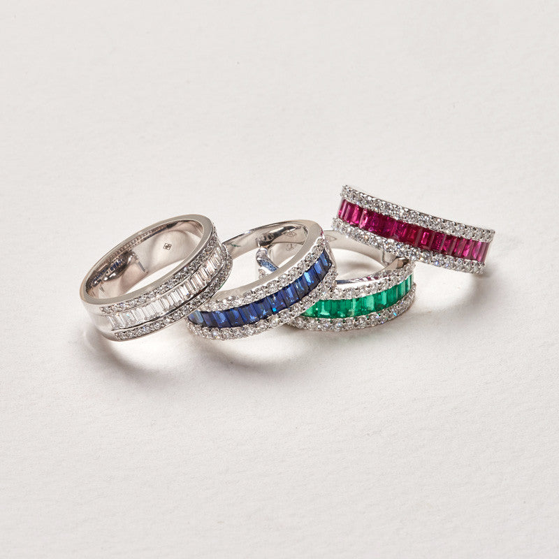 Bague Cassiopée émeraudes et diamantsBague, or, émeraudes, diamants - VEND