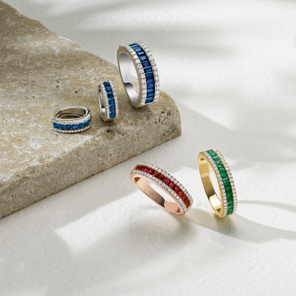 Bague Cassiopée émeraudes et diamantsBague, or, émeraudes, diamants - VEND