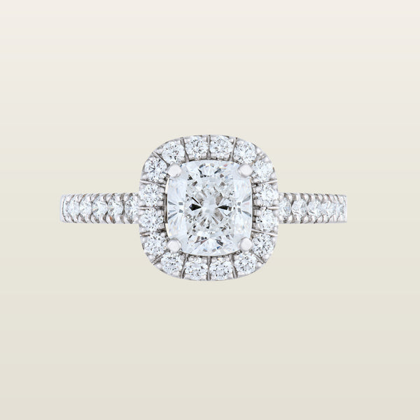 Anaïs 1840Solitaire, or, diamant taille coussin, diamants - PF