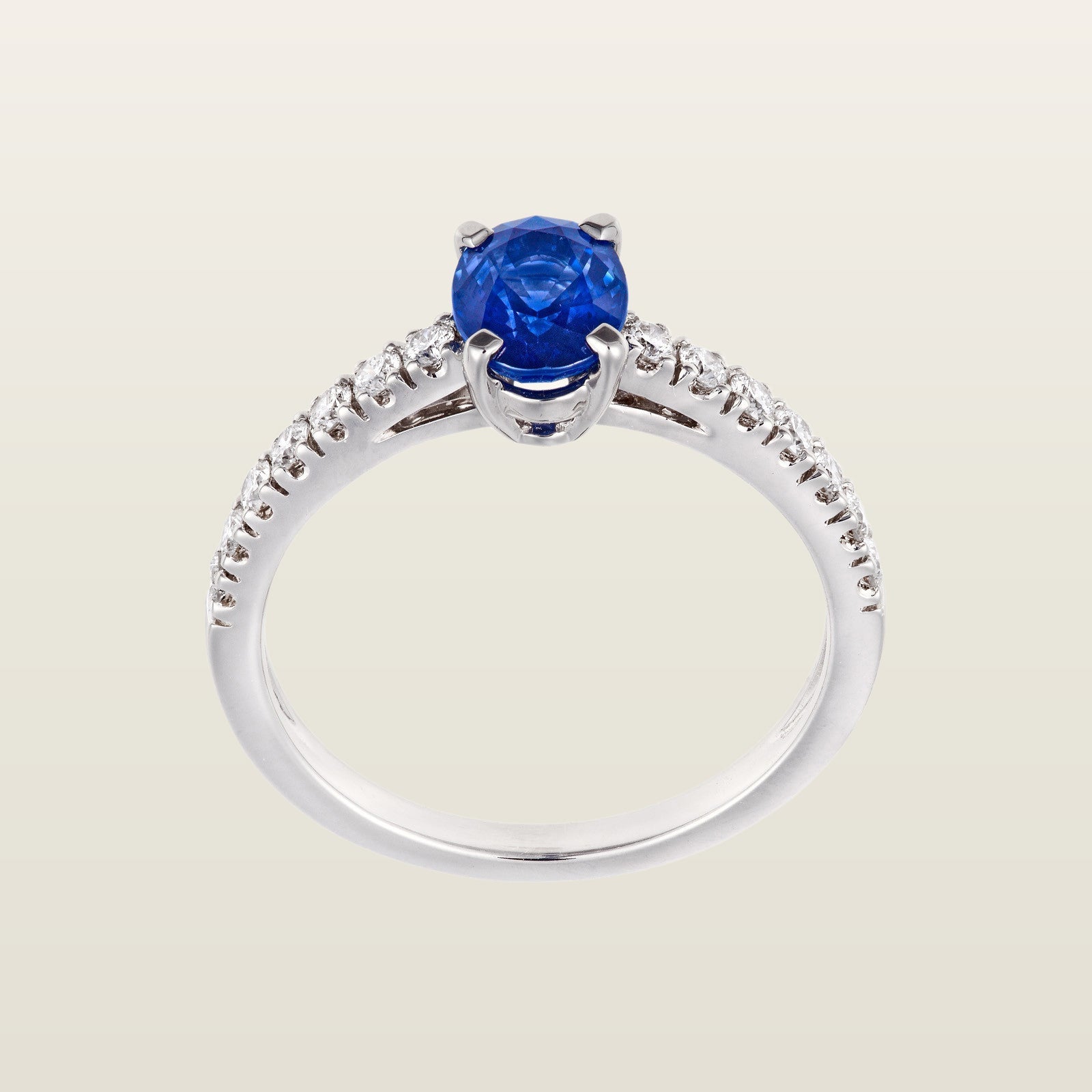 DéliceBague or blanc saphir, diamants - PF