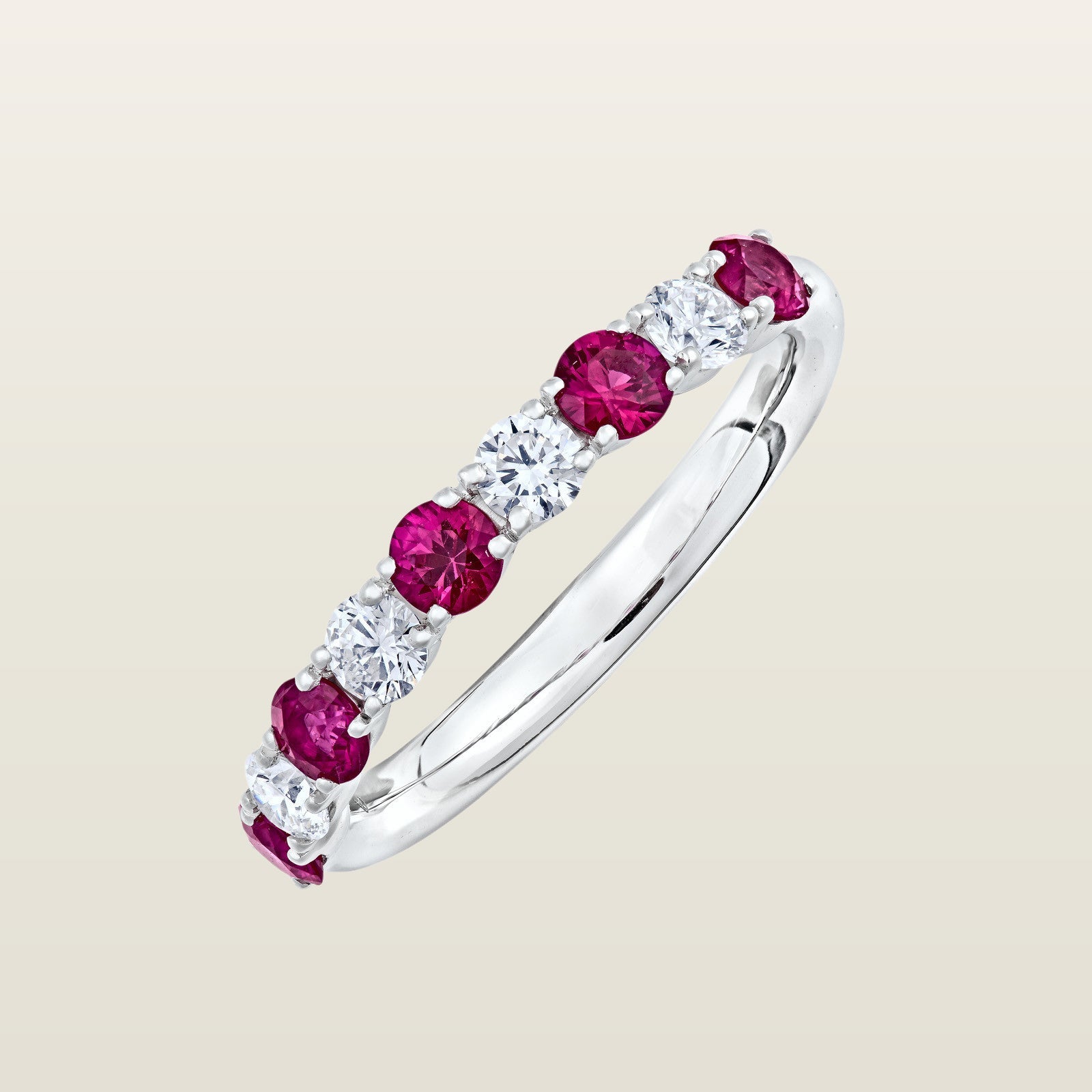 Alliance rubis et diamants