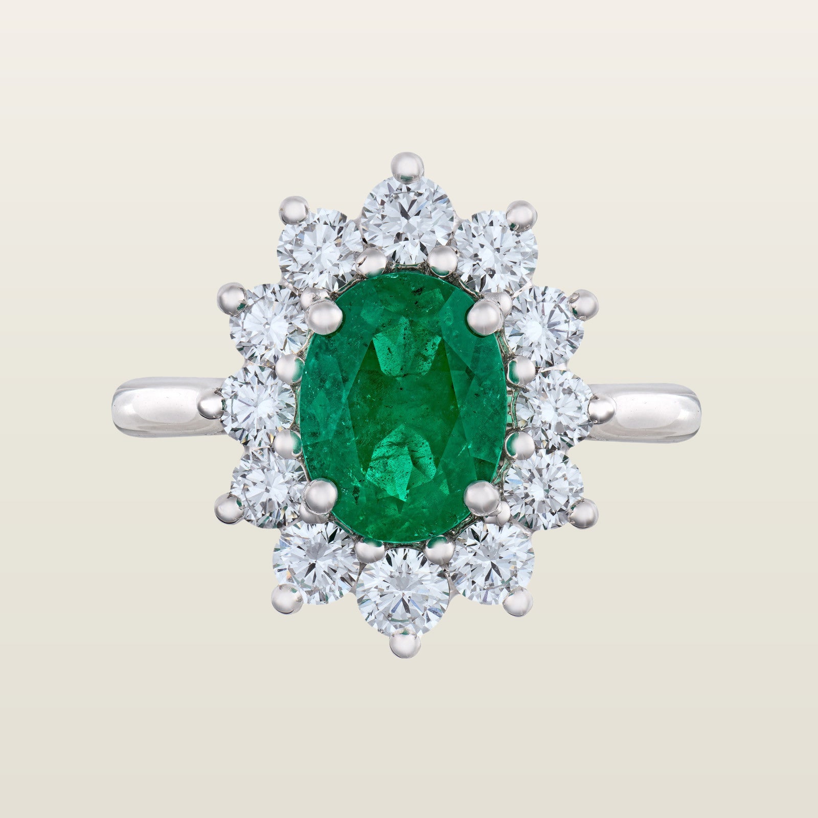 HéritageBague, or, émeraude, diamants - PF