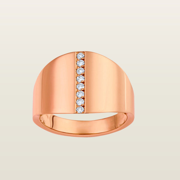 RivieraBague, or rose, diamants - CAL