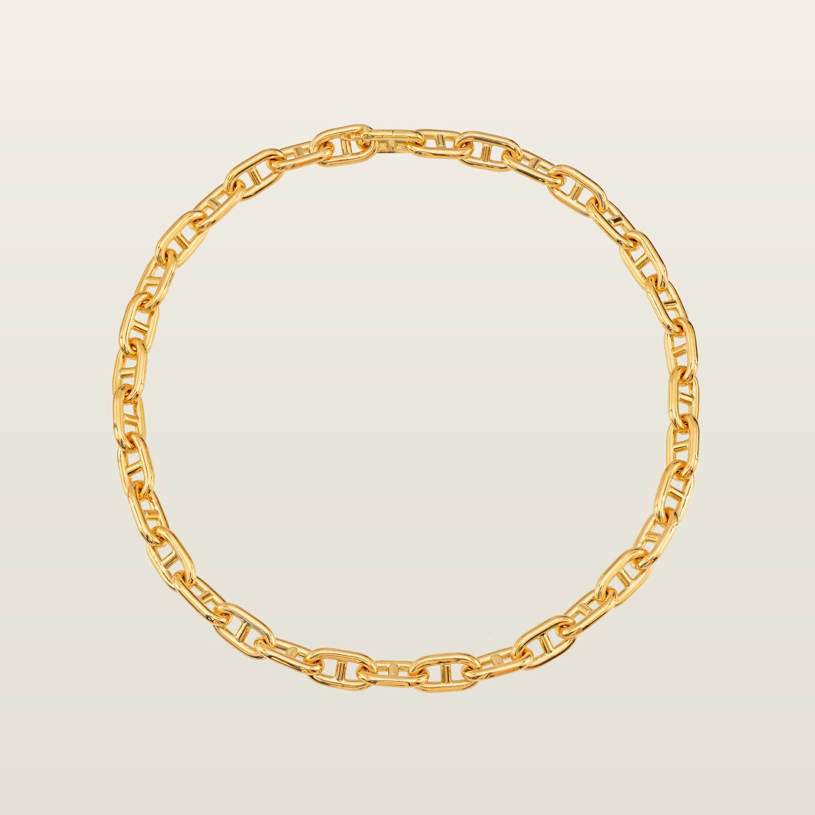 Maille MarineCollier, or jaune  - LOV