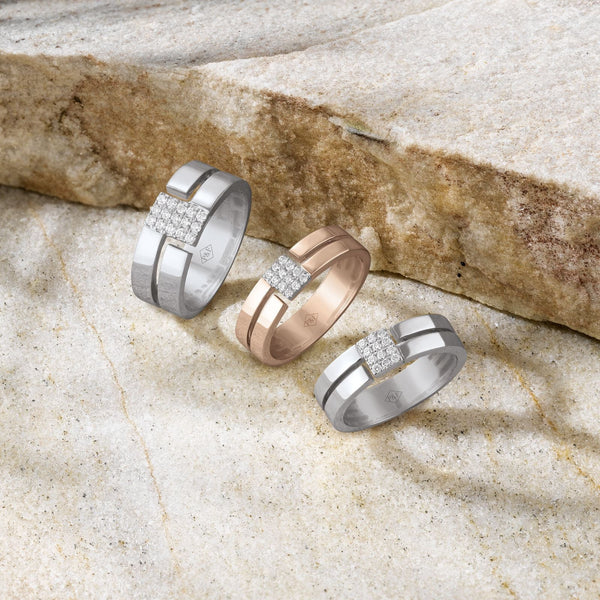 Square DanceBague, or, diamants - BEH