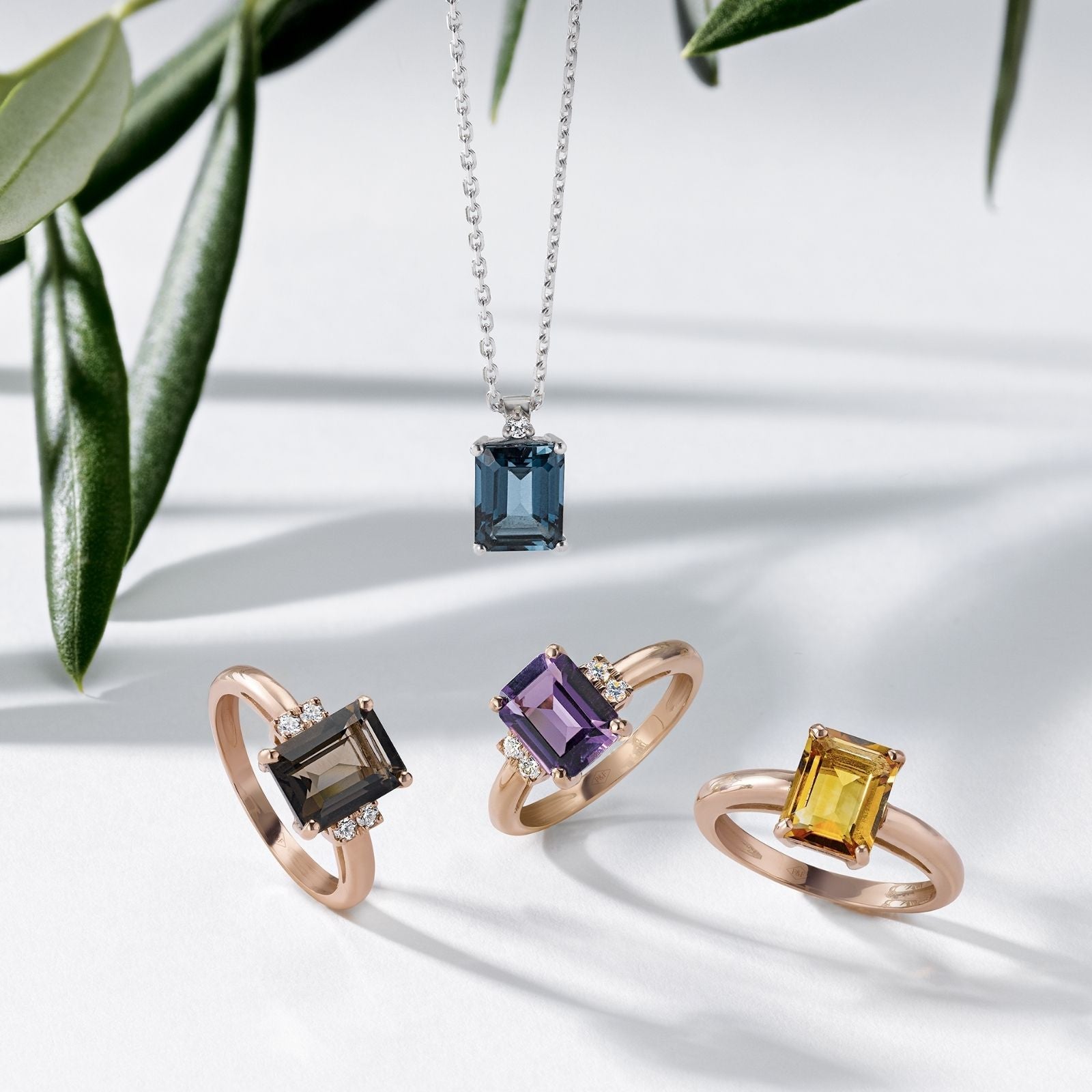 ManhattanBague, or, améthyste, diamants - BOL