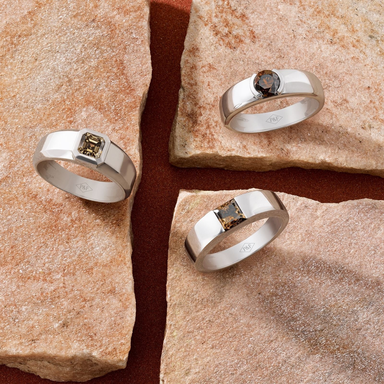 Ruban diamant cognac