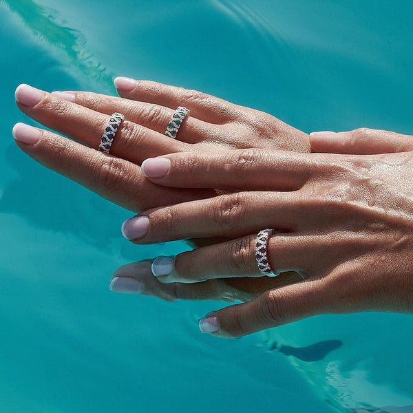 GabrielleBague, or blanc, saphirs, diamants - MIL