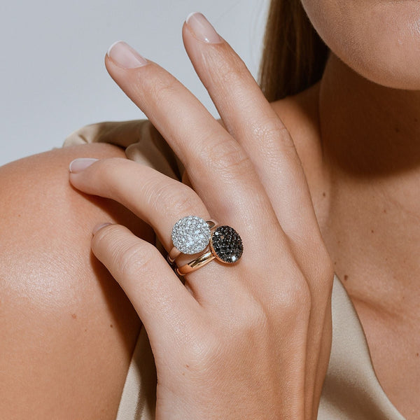 Bouton d'orBague, or, diamants - BOL
