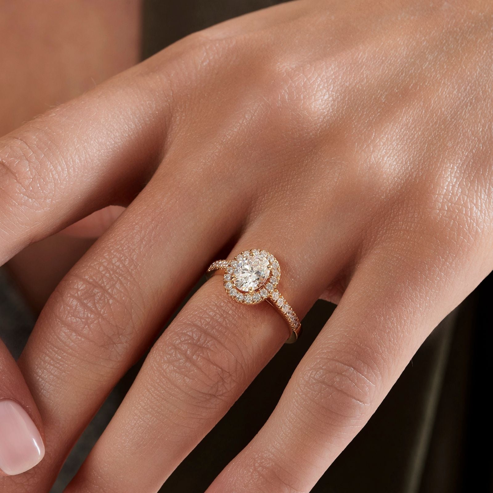 Anaïs 1840Solitaire, or, diamant taille ovale, diamants - PF