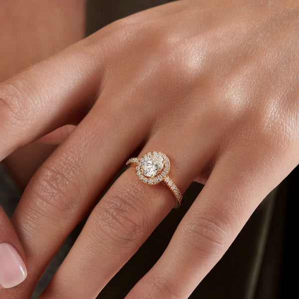 Anaïs 1840Solitaire, or, diamant taille ovale, diamants - PF